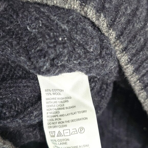 Tommy Bahama Men's Sz XL Cardigan Wool Cotton Cable Chunky Knit Full Zip Fisherm - Picture 8 of 9